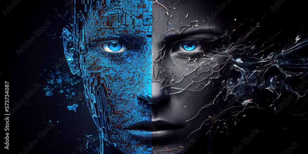AI robot, artifitial inteligence concept. AI robot, artifitial inteligence concept.