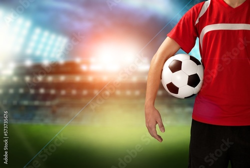 Man professional football player at stadium © BillionPhotos.com