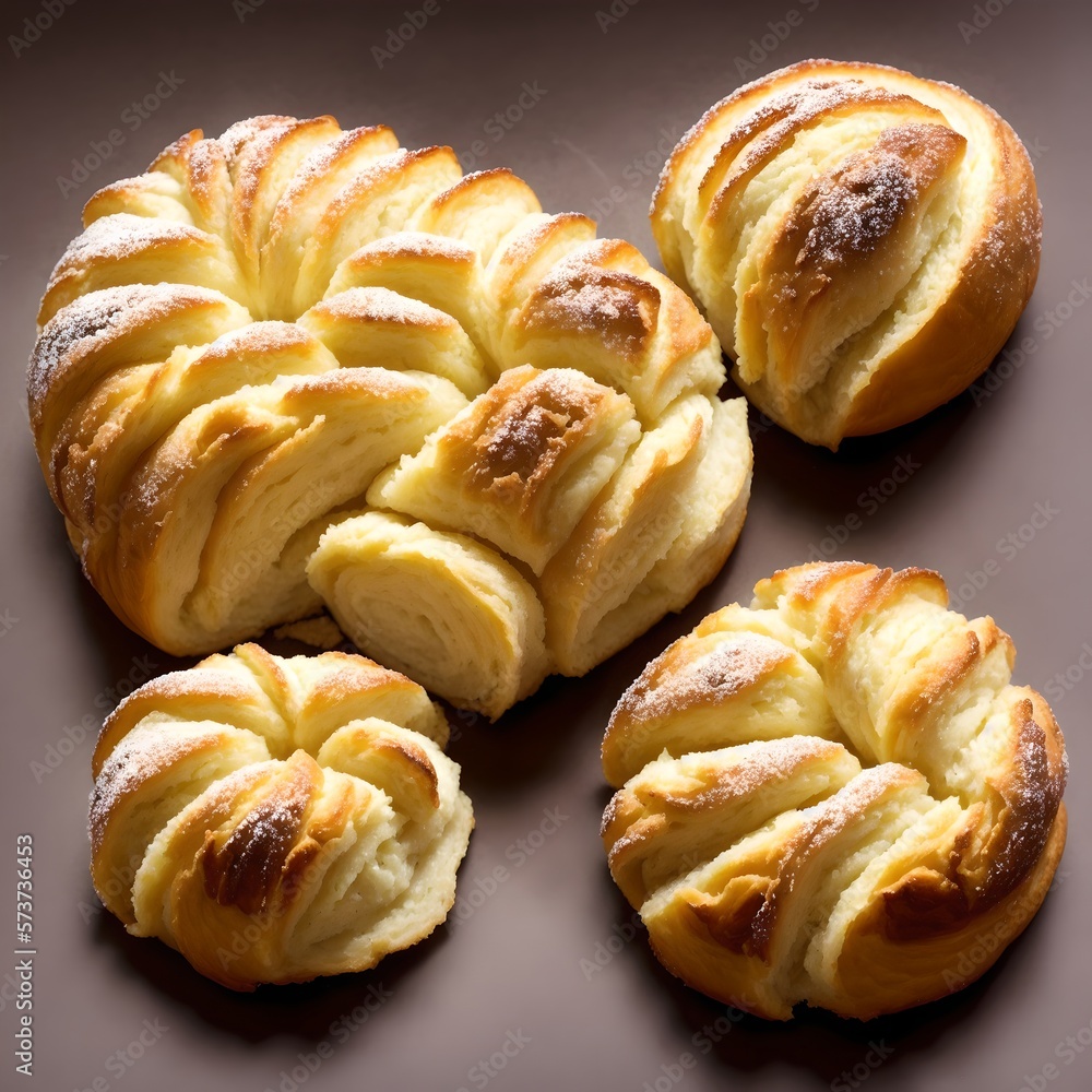 Closeup of french pastry croissant delicious and highly detailed food Closeup of french pastry croissant delicious and highly detailed food