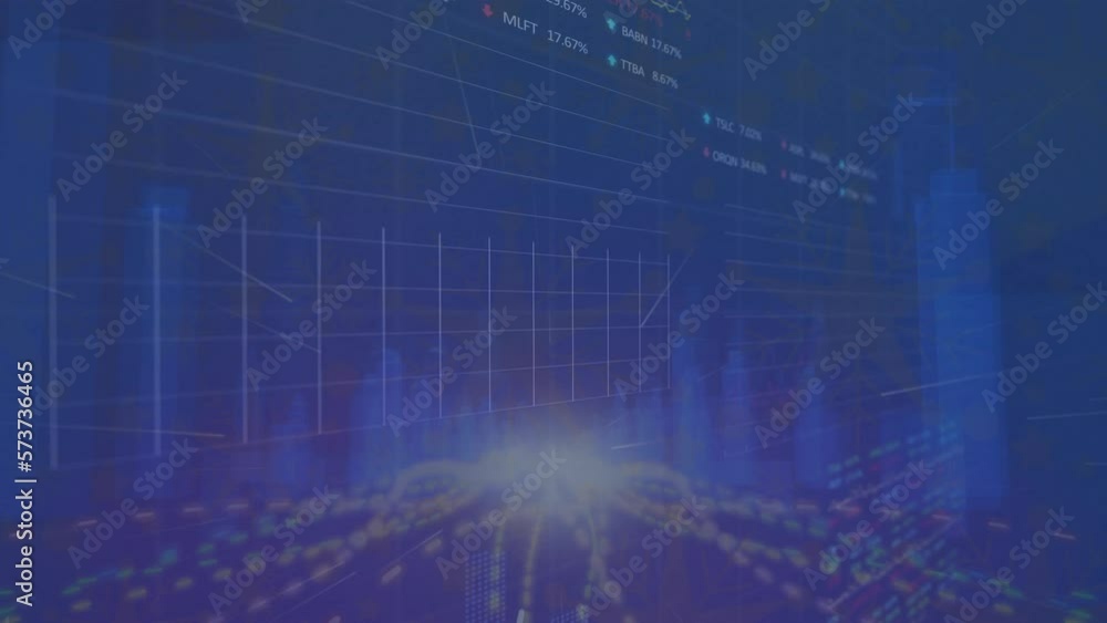 Animation of statistics and financial data processing Animation of statistics and financial data processing