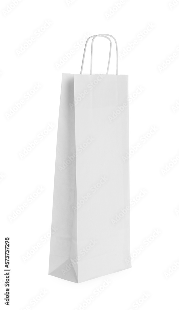 Blank paper bag isolated on white. Mockup for design Blank paper bag isolated on white. Mockup for design