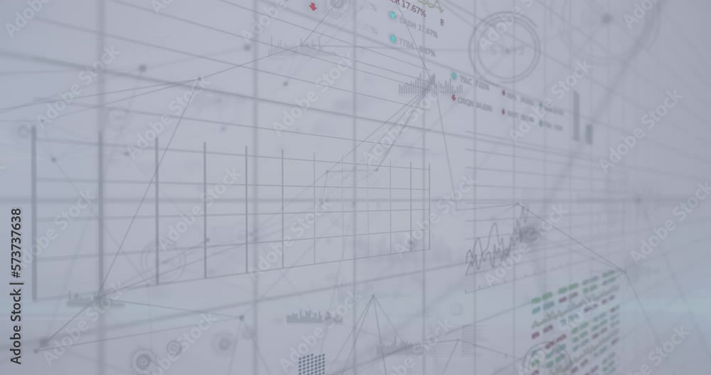 Animation of statistics and financial data processing Animation of statistics and financial data processing