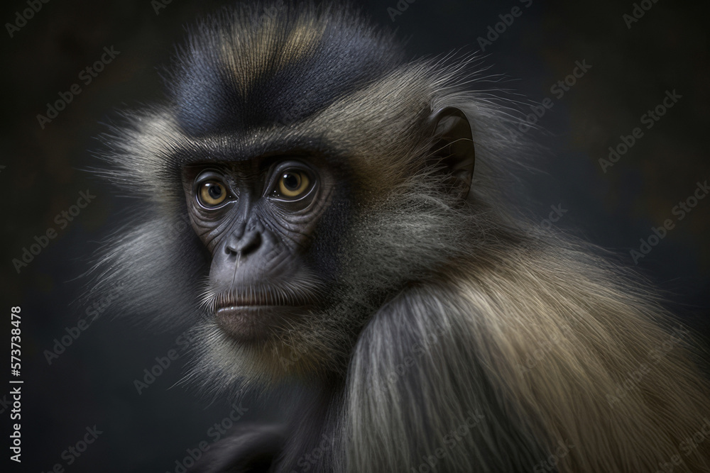 Sad Monkey. Created using Generative AI. Sad Monkey. Created using Generative AI.