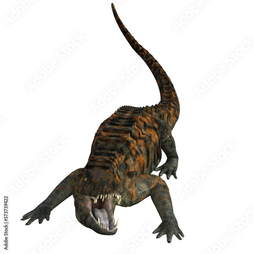 Uberabasuchus dinosaur isolated