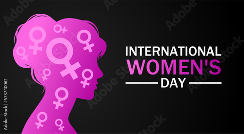 Wallpaper Mural International women's day theme. Vector illustration. Suitable for Poster, Banners, campaign and greeting card.  Torontodigital.ca