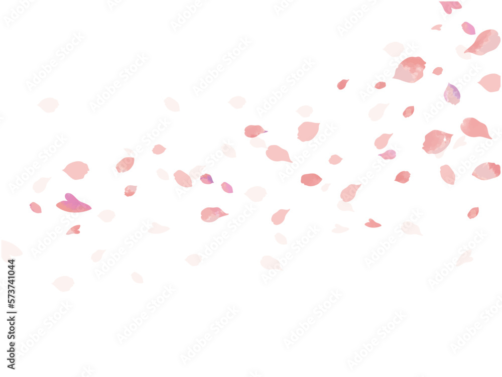 Background material with flowing petals 5