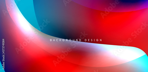 Beautiful liquid shapes with fluid colors abstract background