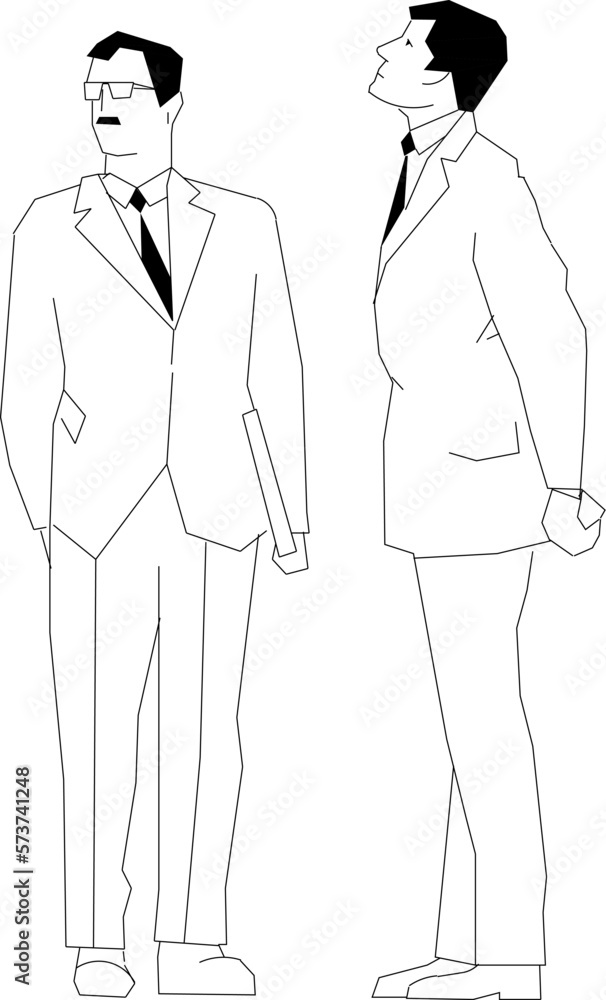 Vector illustration of a police detective in disguise Vector illustration of a police detective in disguise