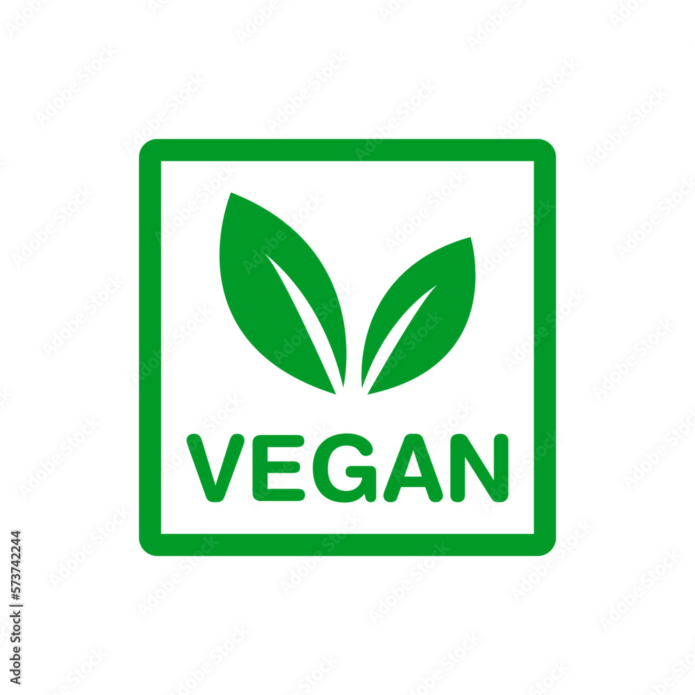 vegan label vector illustration. eco friendly logo vegan label vector illustration. eco friendly logo