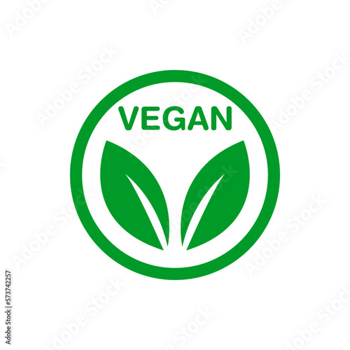 vegan label vector illustration. eco friendly logo