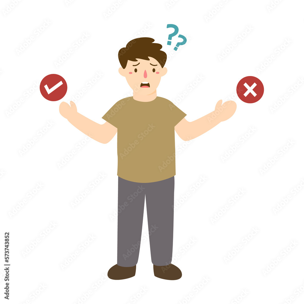 hand drawn people asking questions illustration