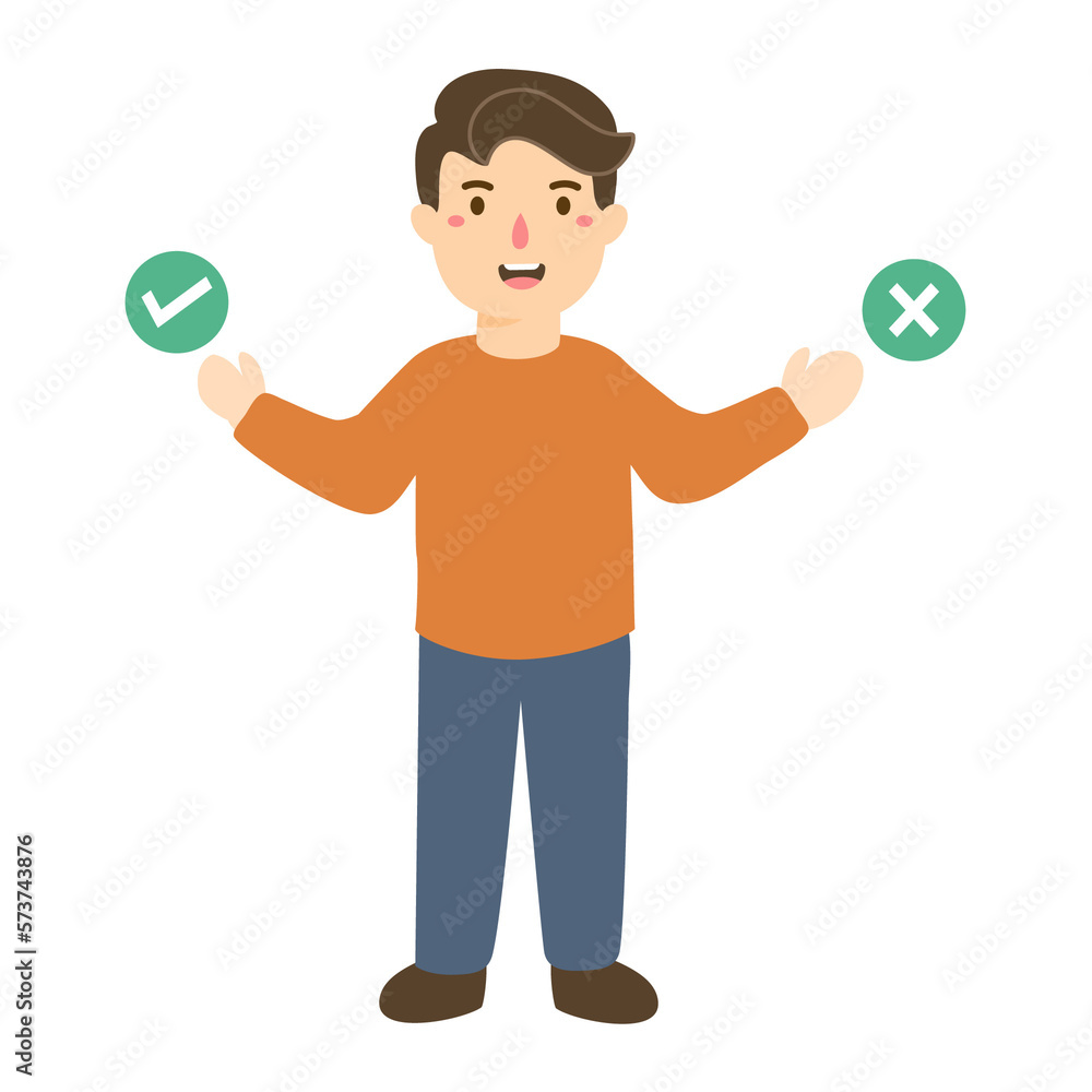 people making difficult choice between two options people making difficult choice between two options