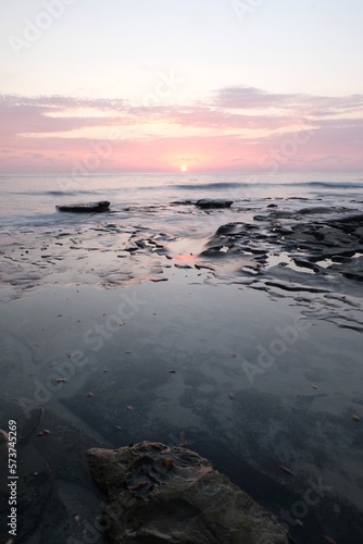 sunset on the beach