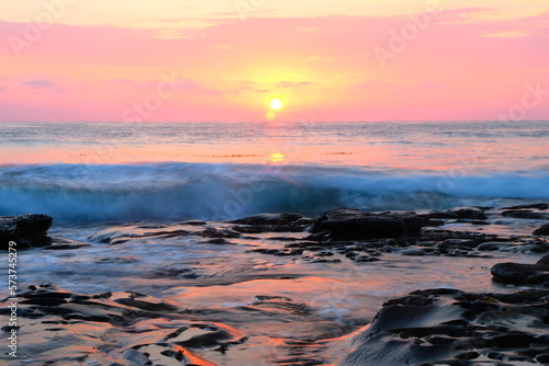 sunset at the beach