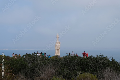statue on the island