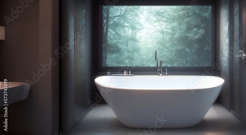 Modern luxury bathroom design [AI Generated]