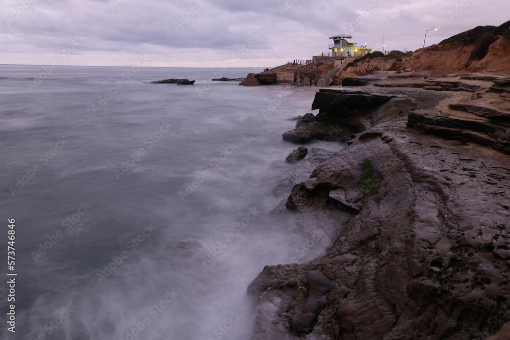 Obraz premium sunset on the coast