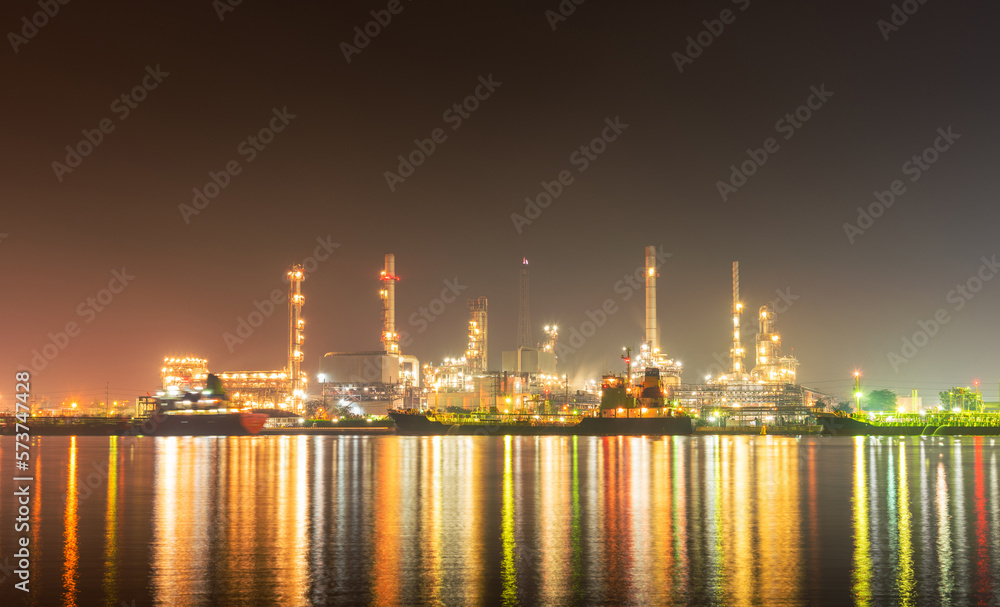 industrial plants and oil refinery and petroleum industry