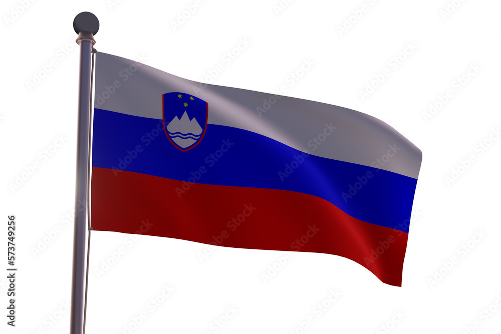 Flag in the wind -Slovenia Flag in the wind -Slovenia