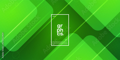 Abstract green triange overlap layerred background template vector with shiny lines and lights. Green background with strong pattern design.Eps10 vector