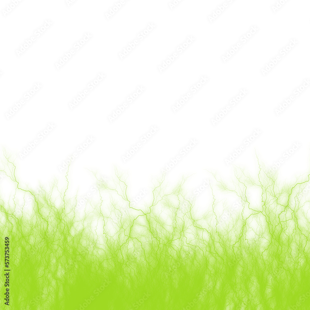 Fototapeta premium green lightning bottom area frame