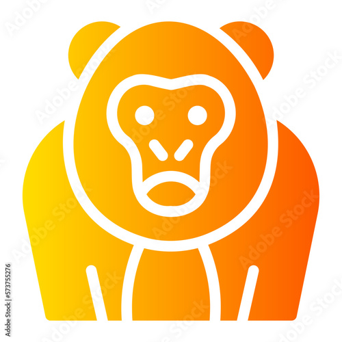Orangutan gradient icon