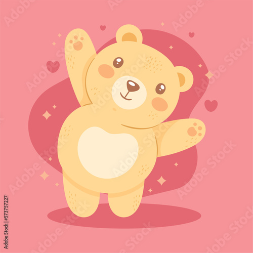cute bear happy