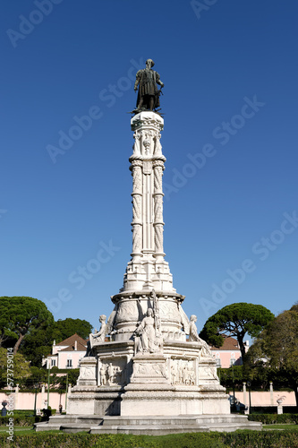 Monument Afonso de Albuquerque inaugurated in 1902 in Lisbon  Portugal