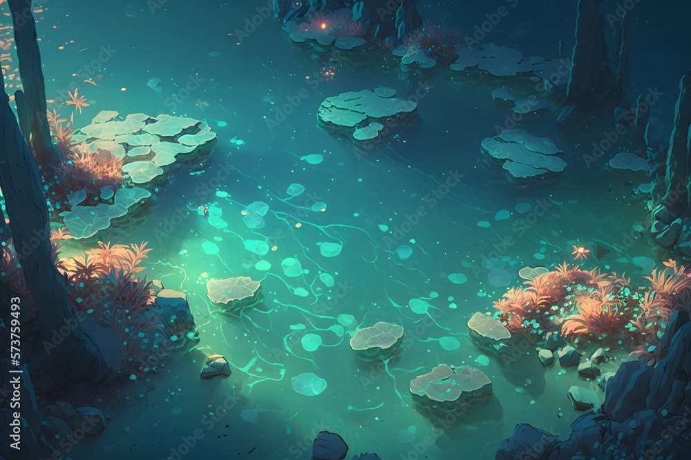 Fototapeta premium river created using AI Generative Technology