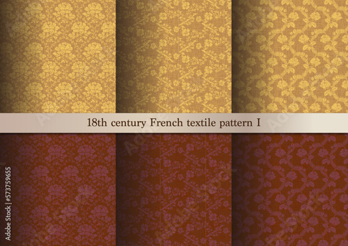18th century French textile pattern I・ 18世紀フランスの模様Ⅰ