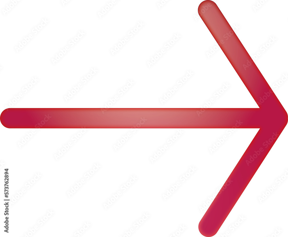 Right arrow sign, icon in gradient red style Right arrow sign, icon in gradient red style