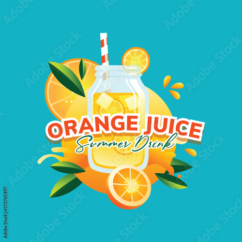 orange juice for summer drink
