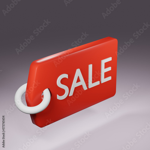 Sale Icon symbol 3d render 