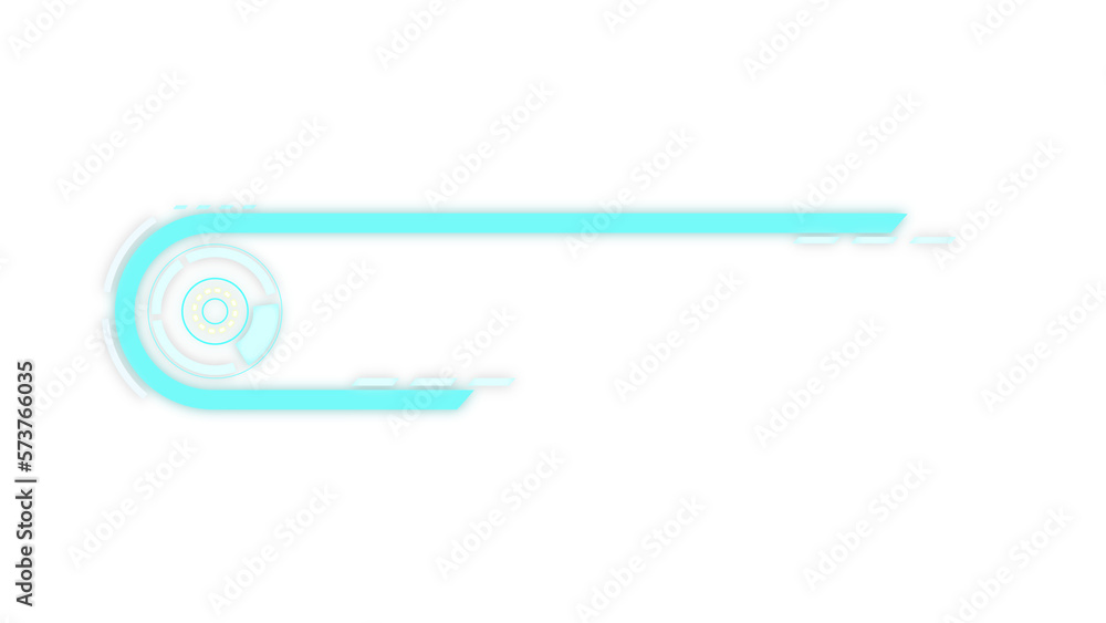 Obraz premium Abstract tab hi-tech HUD sci-fi display interface frame digital technology element