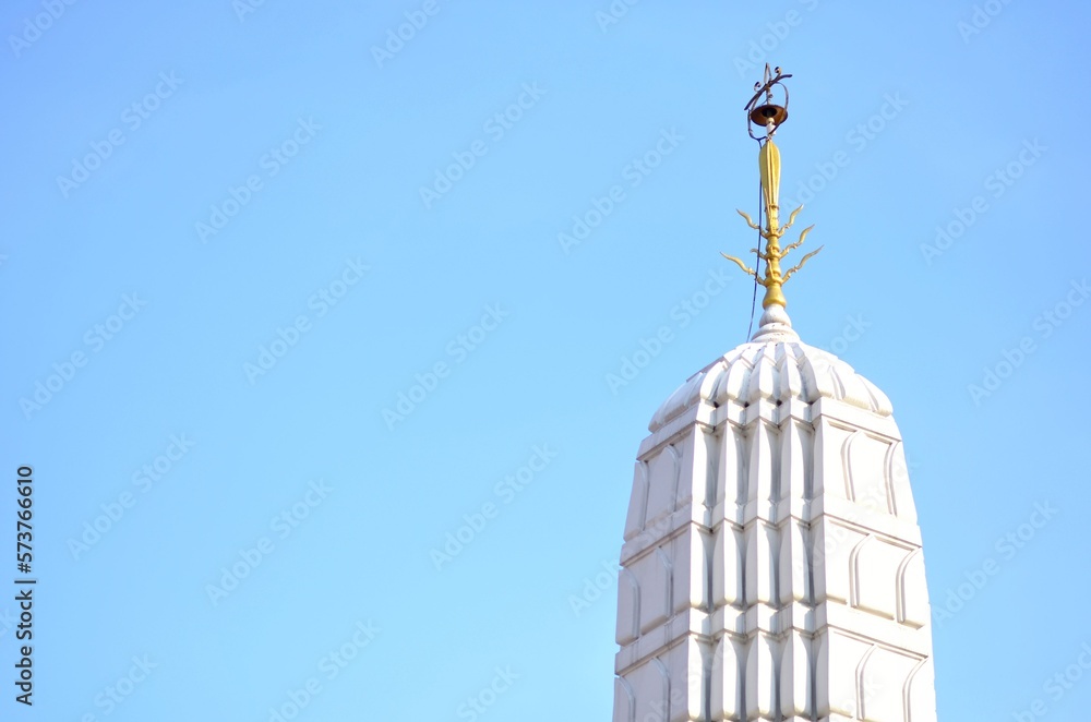 The top of pagoda with blue sky in Bangkok. The top of pagoda with blue sky in Bangkok.