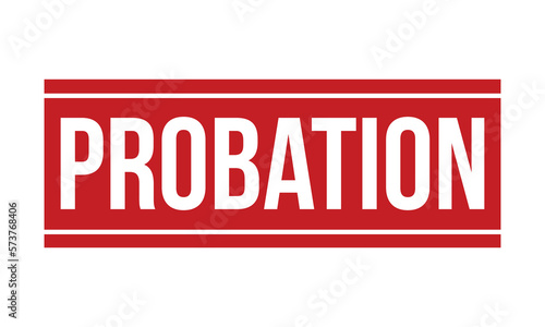 Probation Rubber Stamp Seal Vector