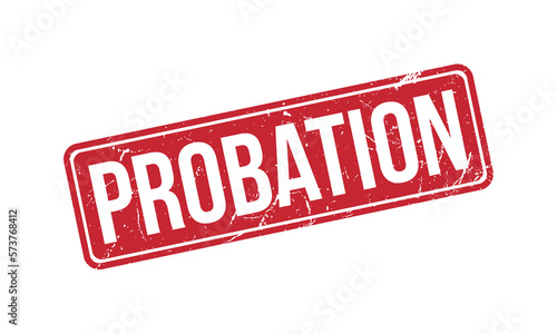 Probation Rubber Stamp Seal Vector