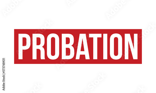 Probation Rubber Stamp Seal Vector
