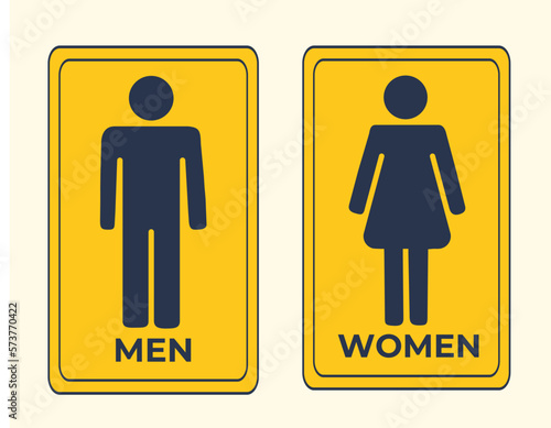 Restroom Sign Vector, Toilet Signboard Vector, Bathroom Vector