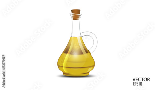 vector illustration oil jar design template use for olive oil and coconut oil.
