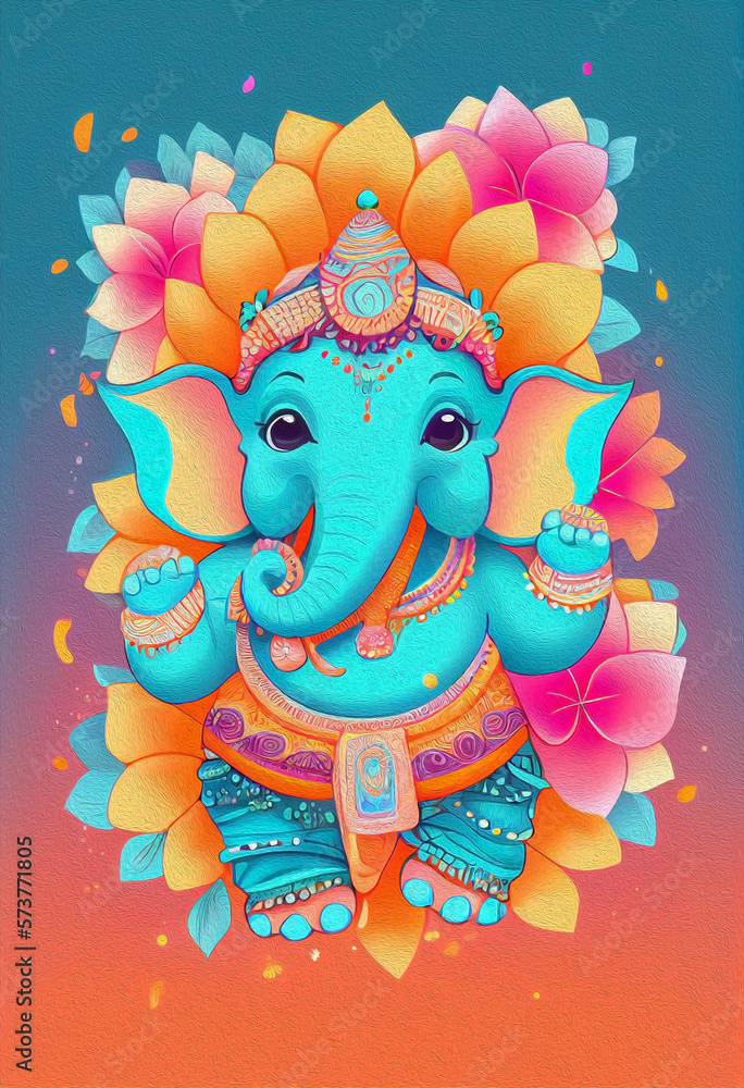 Ganesha illustration, Ganesh Chaturthi, Ganesh, Ganesha, Lord Ganesh, Lord Ganesha. Generative AI. Ganesha illustration, Ganesh Chaturthi, Ganesh, Ganesha, Lord Ganesh, Lord Ganesha. Generative AI.