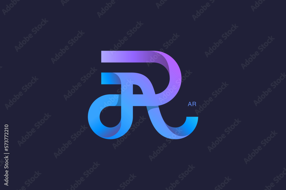 Letter A and R Monogram Logo Design Vector Letter A and R Monogram Logo Design Vector