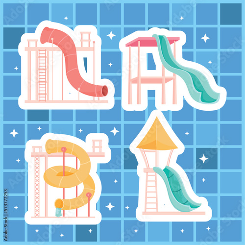 waterpark slides different styles