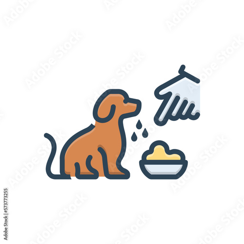 Color illustration icon for conditioning