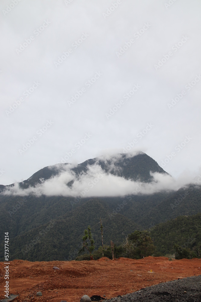 construction of the Sumatran Jantho toll road to Lamno on Mount Siron Indrapuri Aceh Indonesia