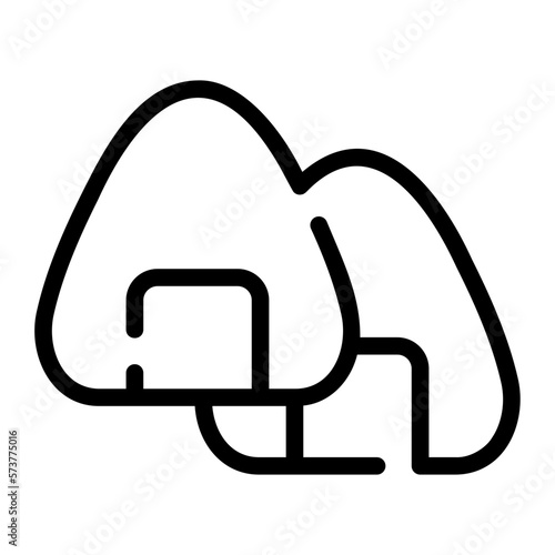 onigiri line icon