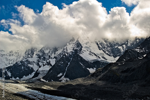 Belukha is highest peak of Altai mountains. 4506 meters