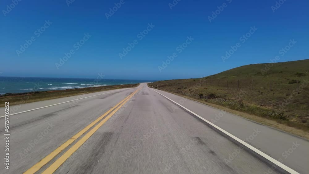 Big Sur Pacific Coast Highway Northbound 2 San Simeon to Ragged Point 07 Front View Multi Camera Driving Plate California USA Big Sur Pacific Coast Highway Northbound 2 San Simeon to Ragged Point 07 Front View Multi Camera Driving Plate California USA