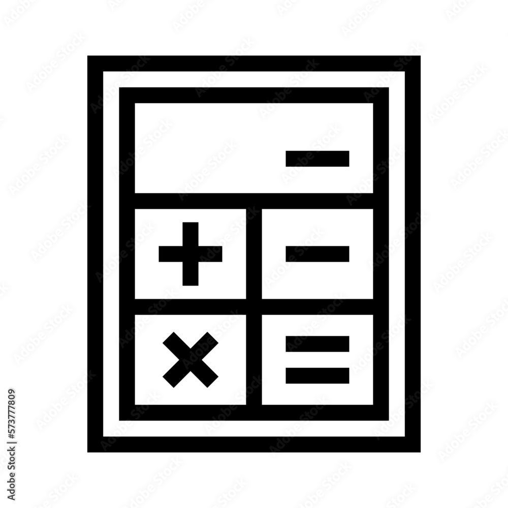 calculator line icon calculator line icon