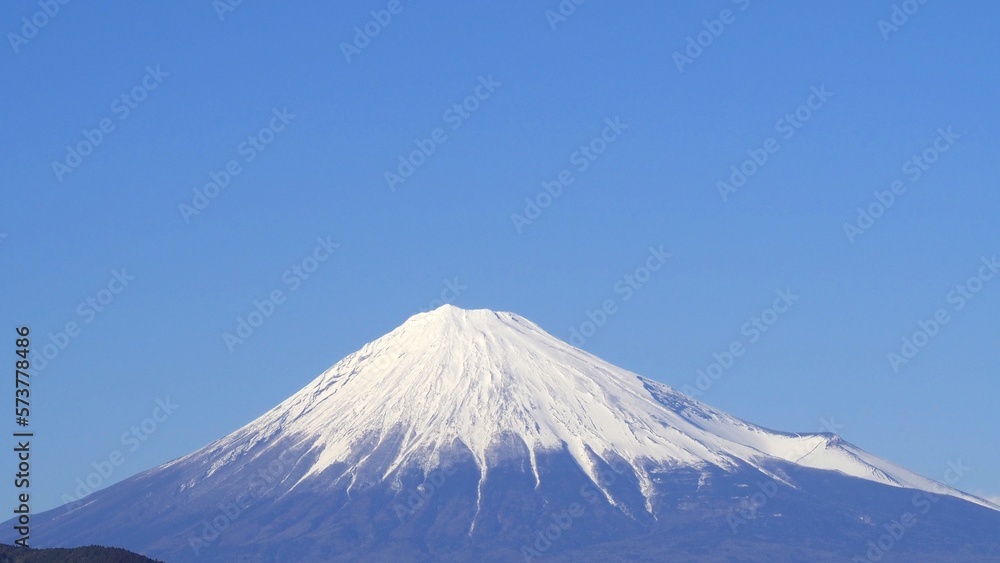 富士山のアップ